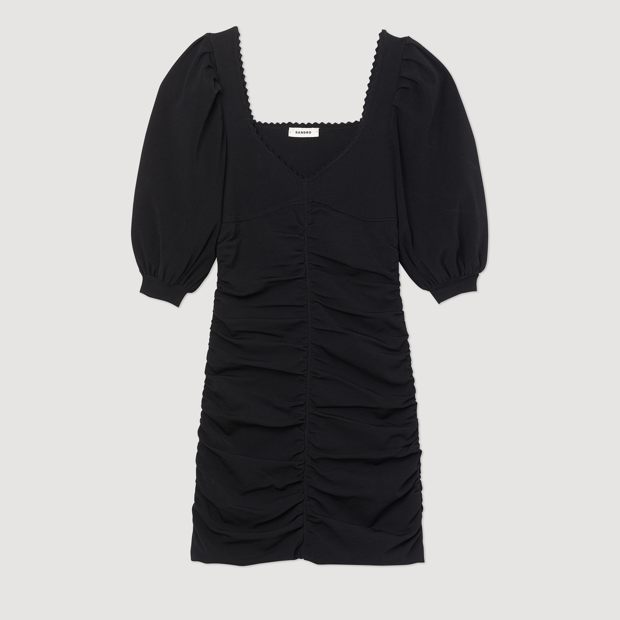 Robe froncee en maille