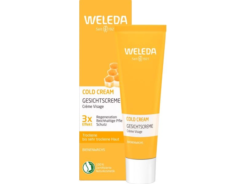 WELEDA Gesichtscrème Cold Cream 30 ml Natürliche Gesichtspflege regeneriert trockene Haut und schützt intensiv