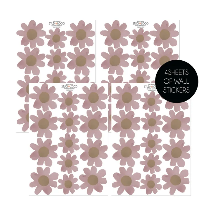 Studio Loco Stickers muraux Floral | Lilas
