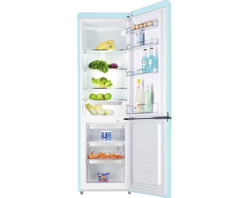 Wolkenstein KG250.4RT LB koel-vriescombinatie, afmetingen (B x H x D): 54,5 x 177,5 x 62,6 cm, koelgedeelte: 180 l, vriesgedeelte: 69 l