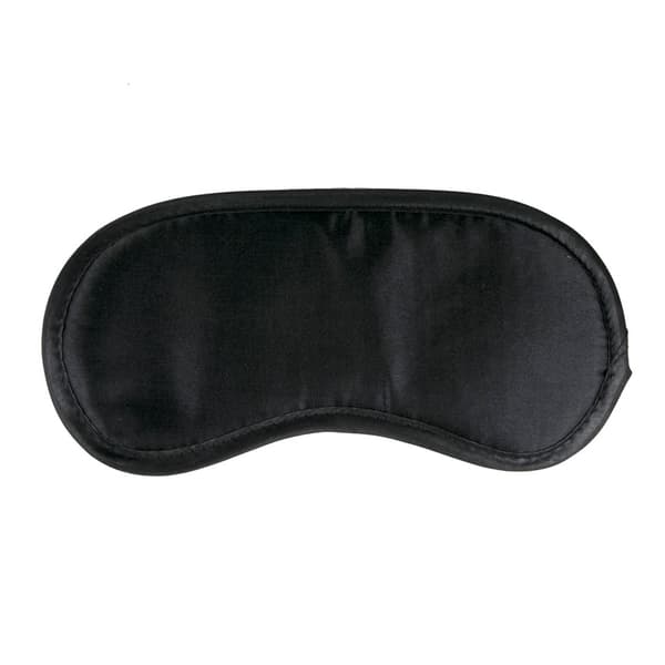 Svart Sovemaske i Sateng