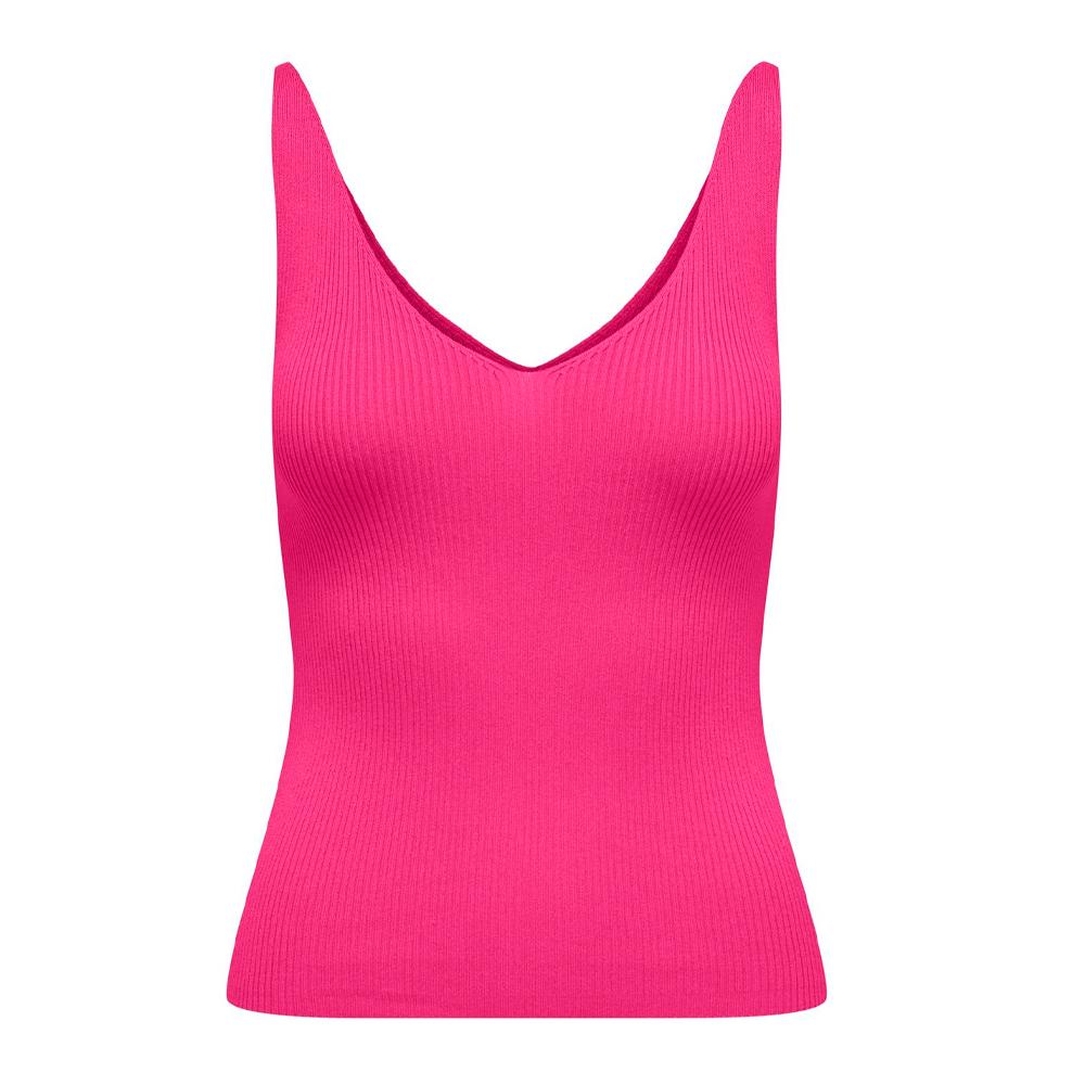 JDY Débardeur en Maille Rose Fushia Femme JDY NANNA