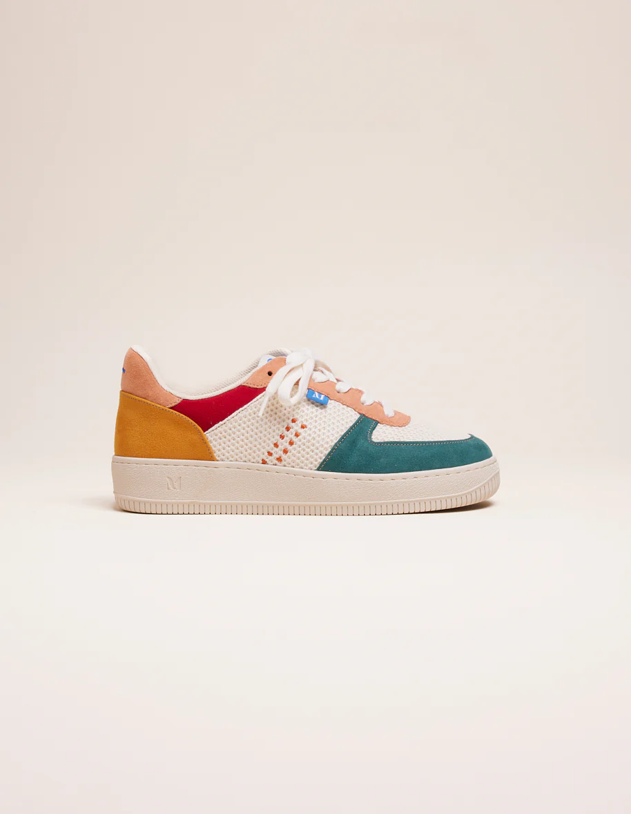 Baskets basses Maxence F - Sapin écru pêche
