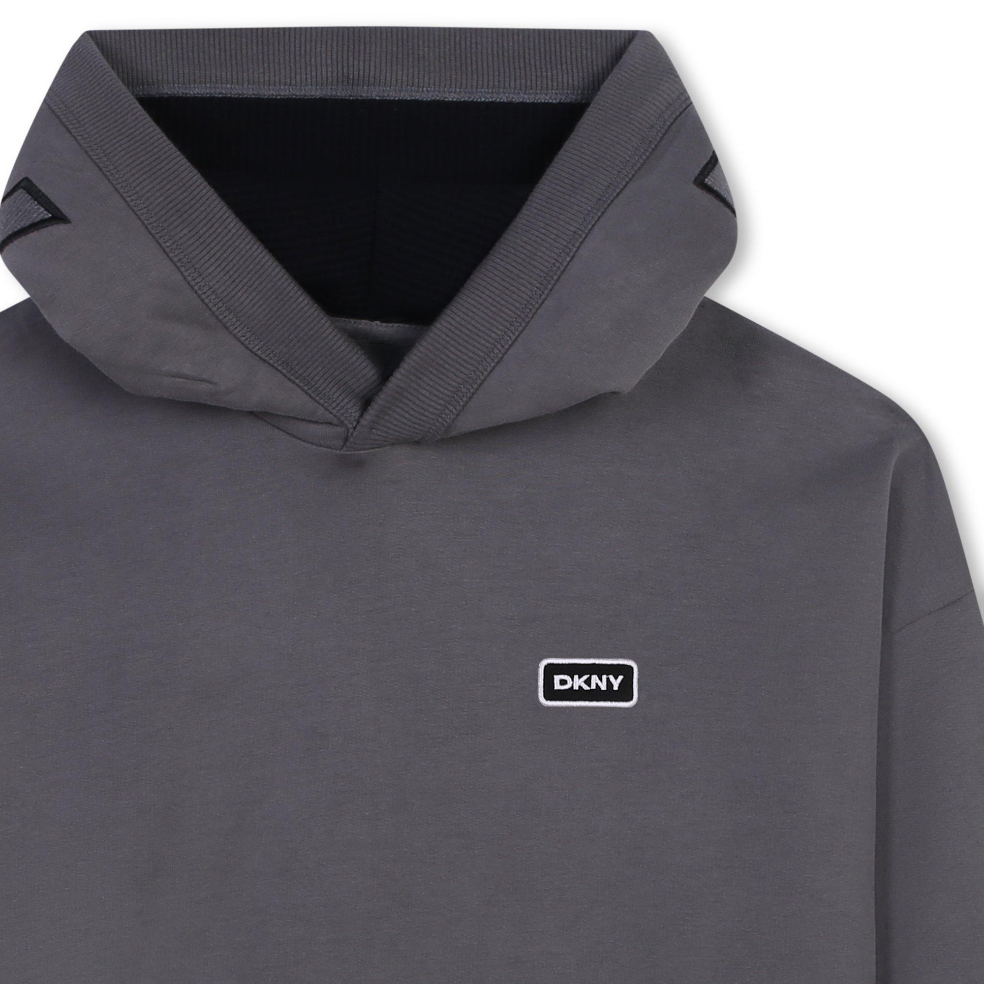 DKNY Logo Applique Hoodie Juniors