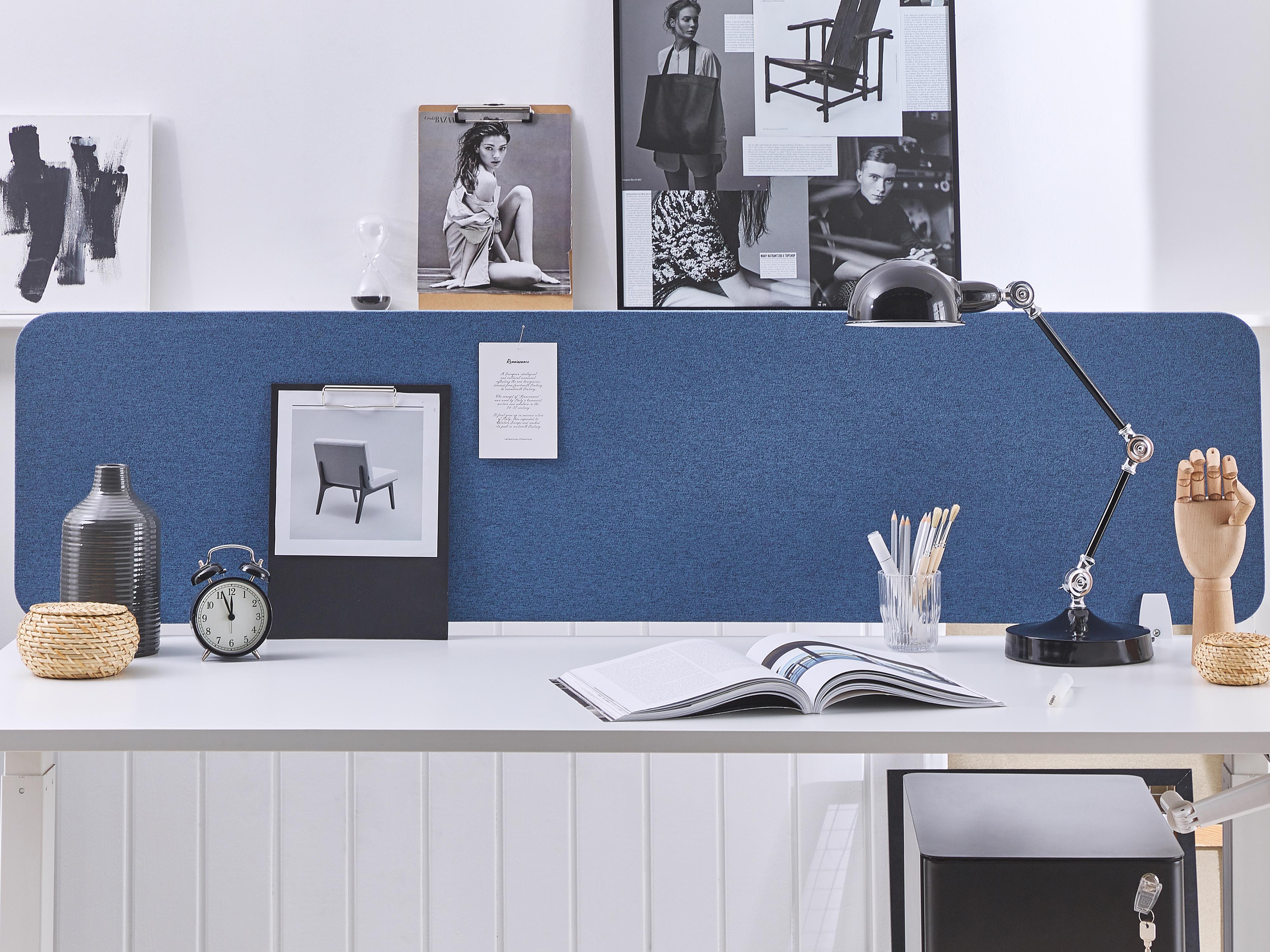 Bureauscheidingswand WALLY Blauw