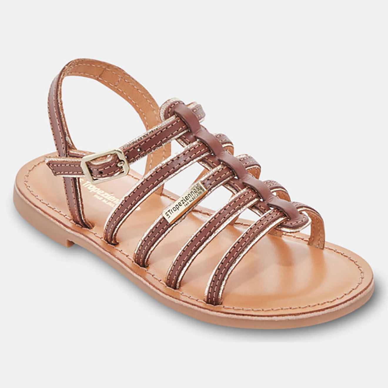 Les Tropeziennes Sandales en Cuir Monzar marron