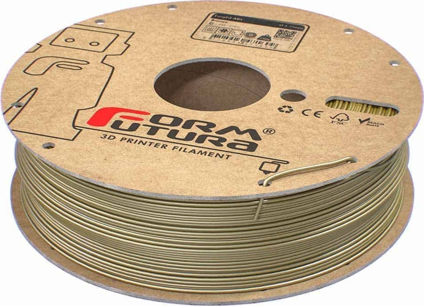 FormFutura  EasyFil™ ABS Bronze, 1,75 mm / 750 g    Schlagfestes ABS Filament in Bronze
