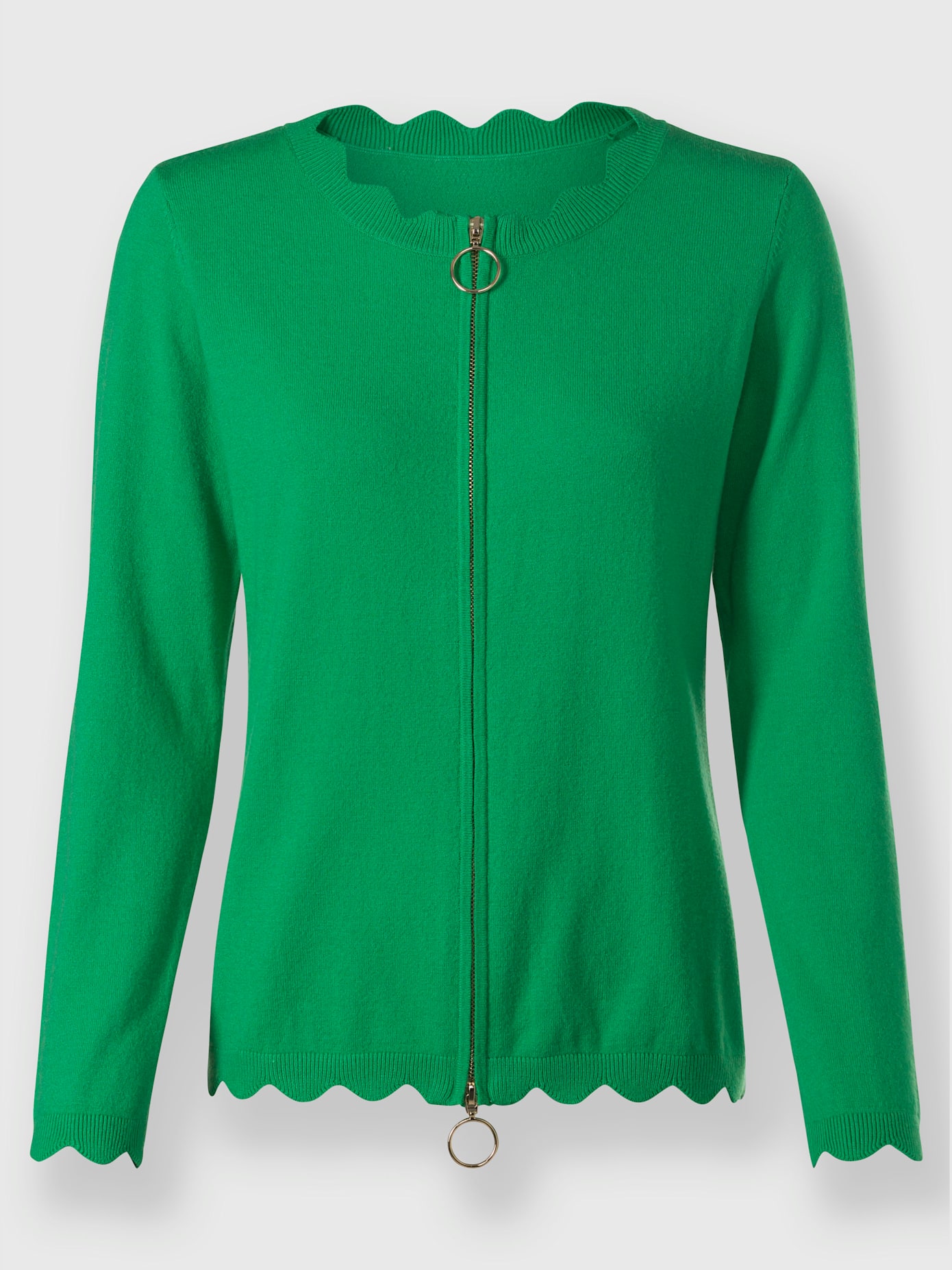 Veste en tricot glissière double-sens
