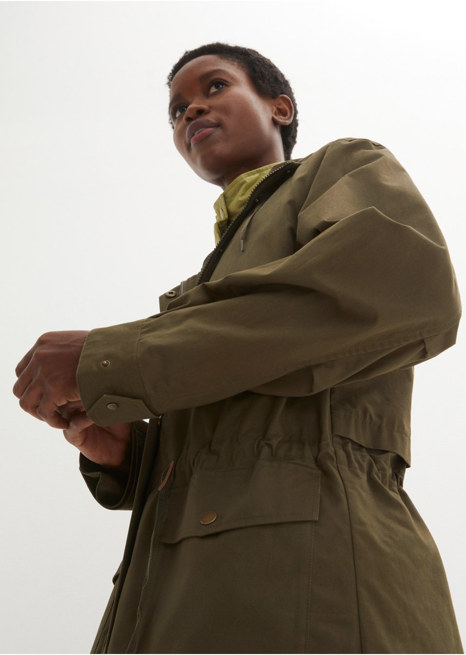 Parka mi-saison 3 en 1 avec gilet sans manches matelassé léger