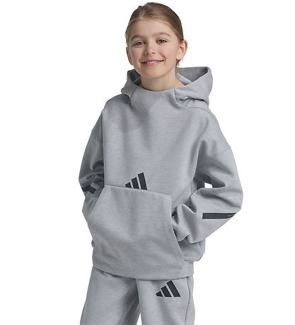 adidas Performance Kapuzenpullover - J Z.N.E HD - Mgrey/Black