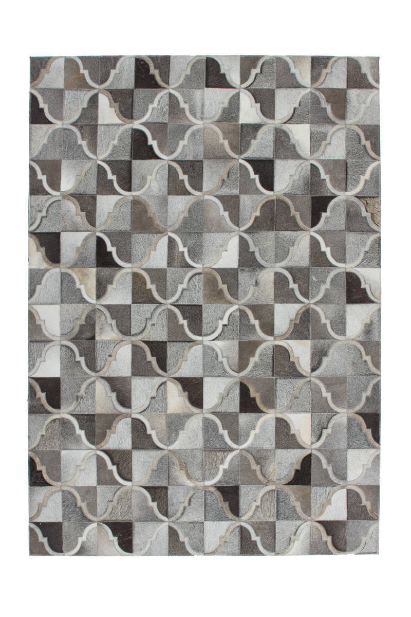 Lederteppich ECLIPSE 300 - grau - 80x150 cm