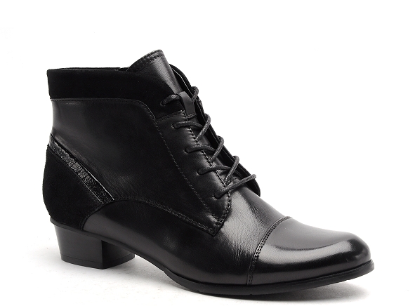 Regarde le ciel boots bottine plates femme stefany 377 noir