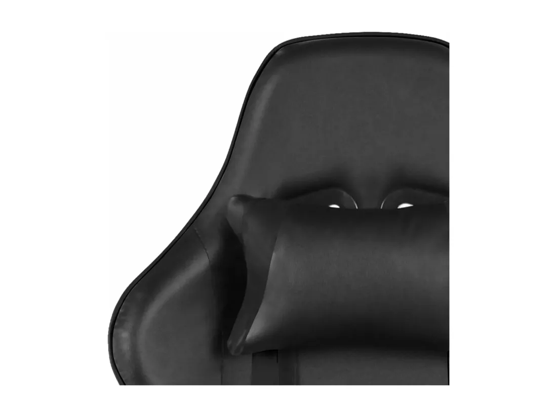Chaise de jeu pivotante Noir PVC