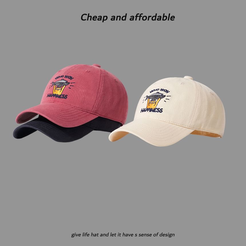 Alpha Kiss - Baseballpet met geborduurde kat
