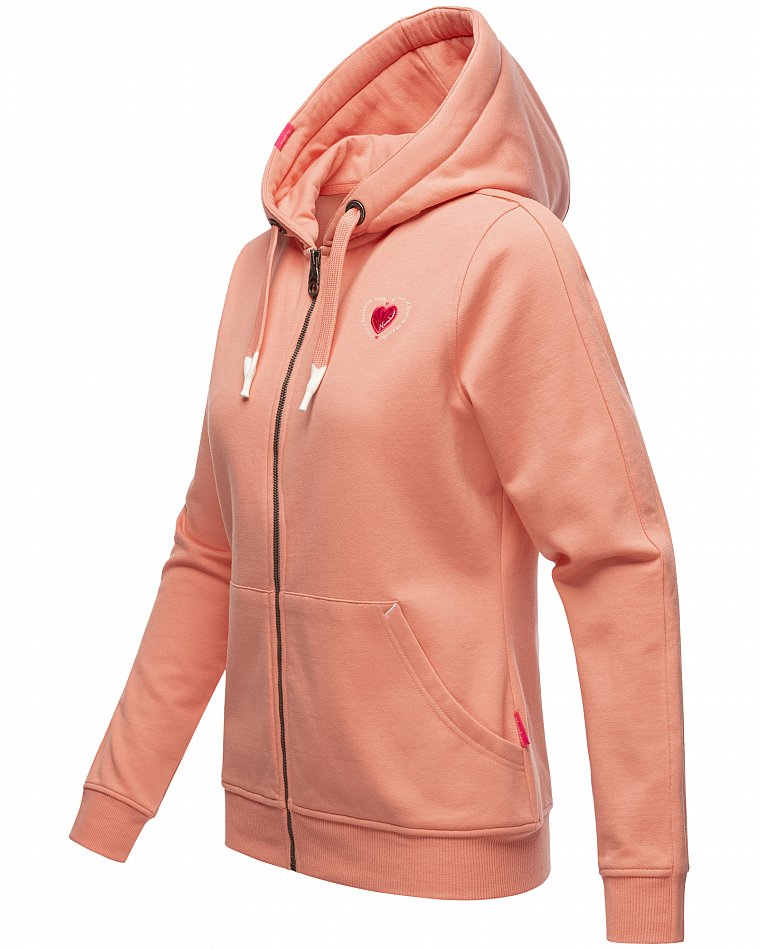 NAVAHOO Damen Kapuzensweatshirt Hoodie mit Kapuze & Dicken Tunnelzugkordeln Cremetörtchen