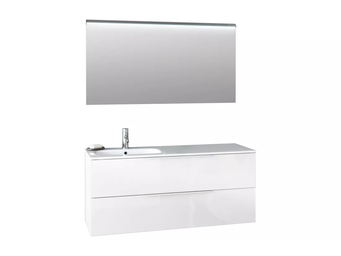 Ensemble de salle de bain vasque SX 3 pièces LARISSA blanc