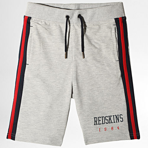 Short Jogging Enfant A Bandes 180130 Gris Chiné