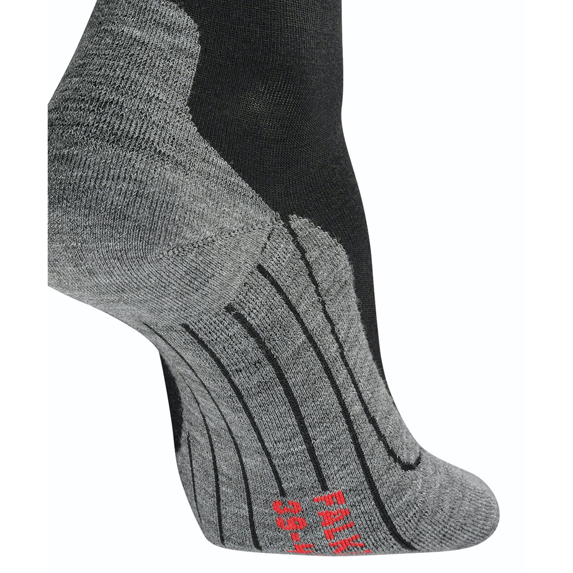 Falke RU4 Wool Hardloopsokken Zwart/Grijs Heren