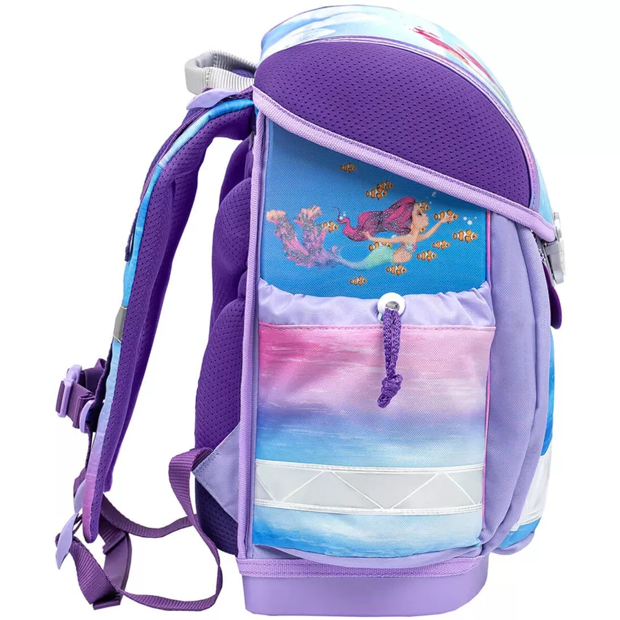 Belmil Schulranzen Classy Schulranzen Set 5-teilig mit Brustgurt Beautiful Mermaid