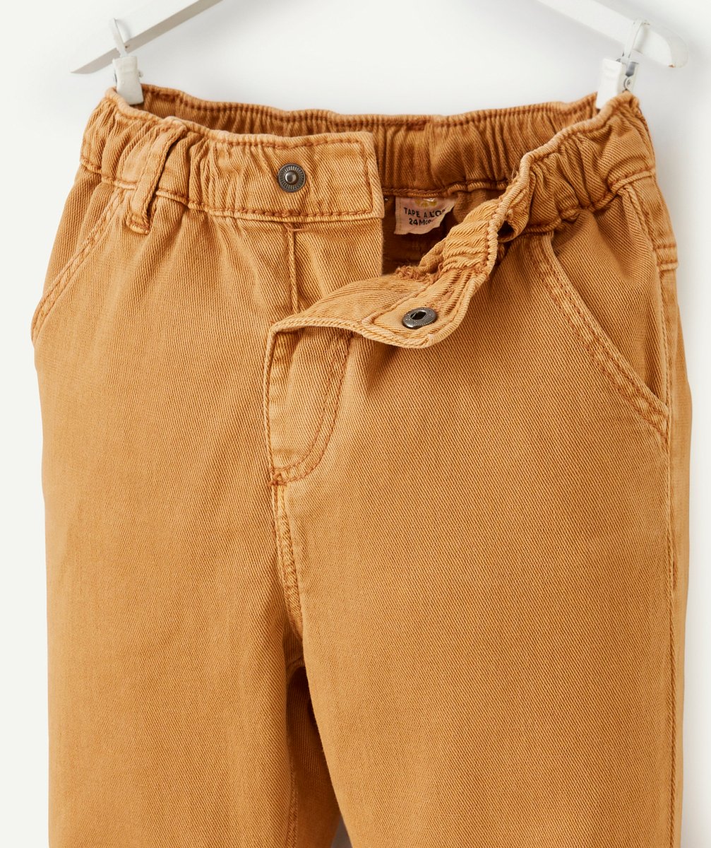 PANTALON RELAX BÉBÉ GARÇON COULEUR CAMEL
