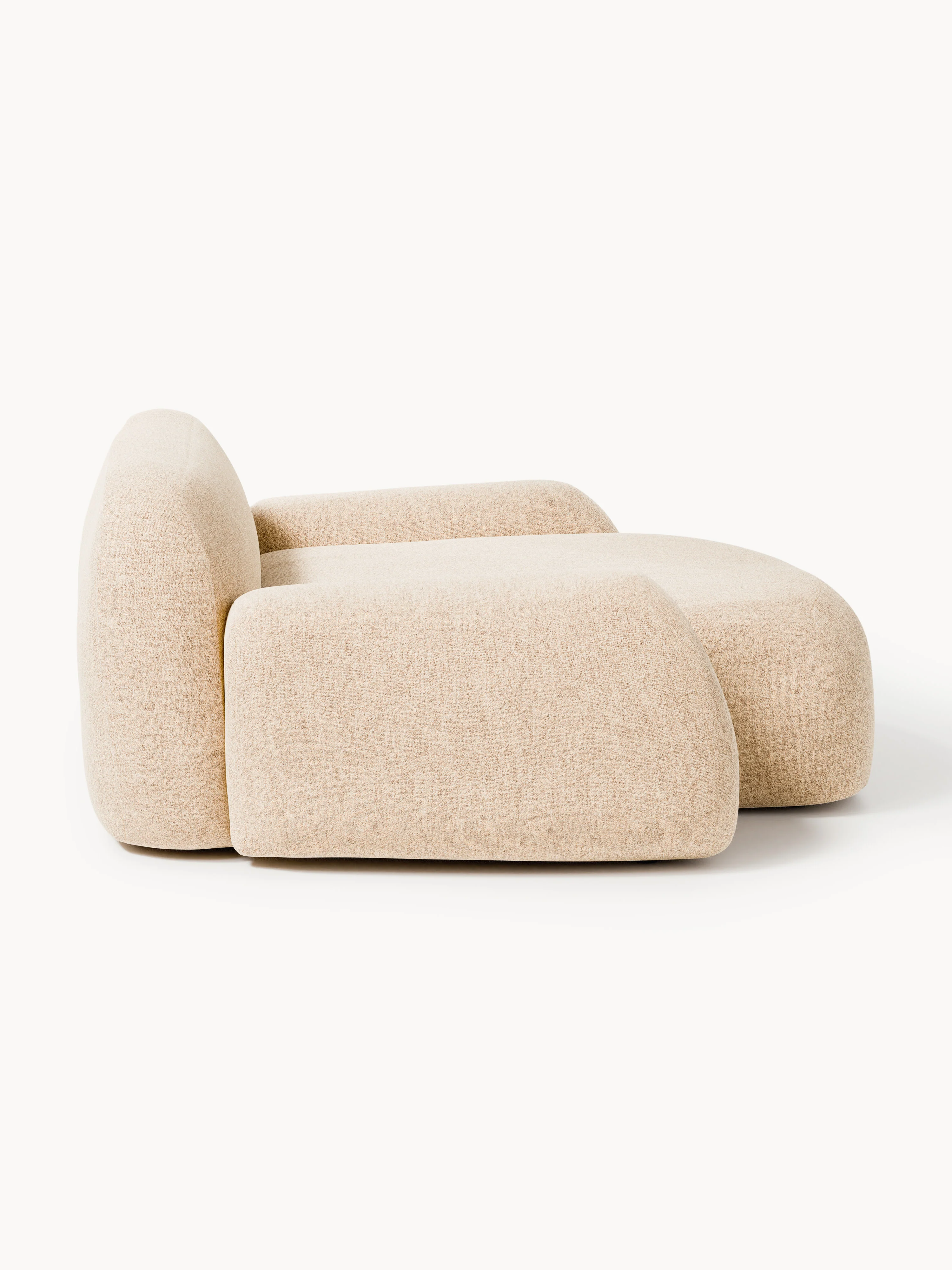 XL bouclé loungefauteuil Wolke
