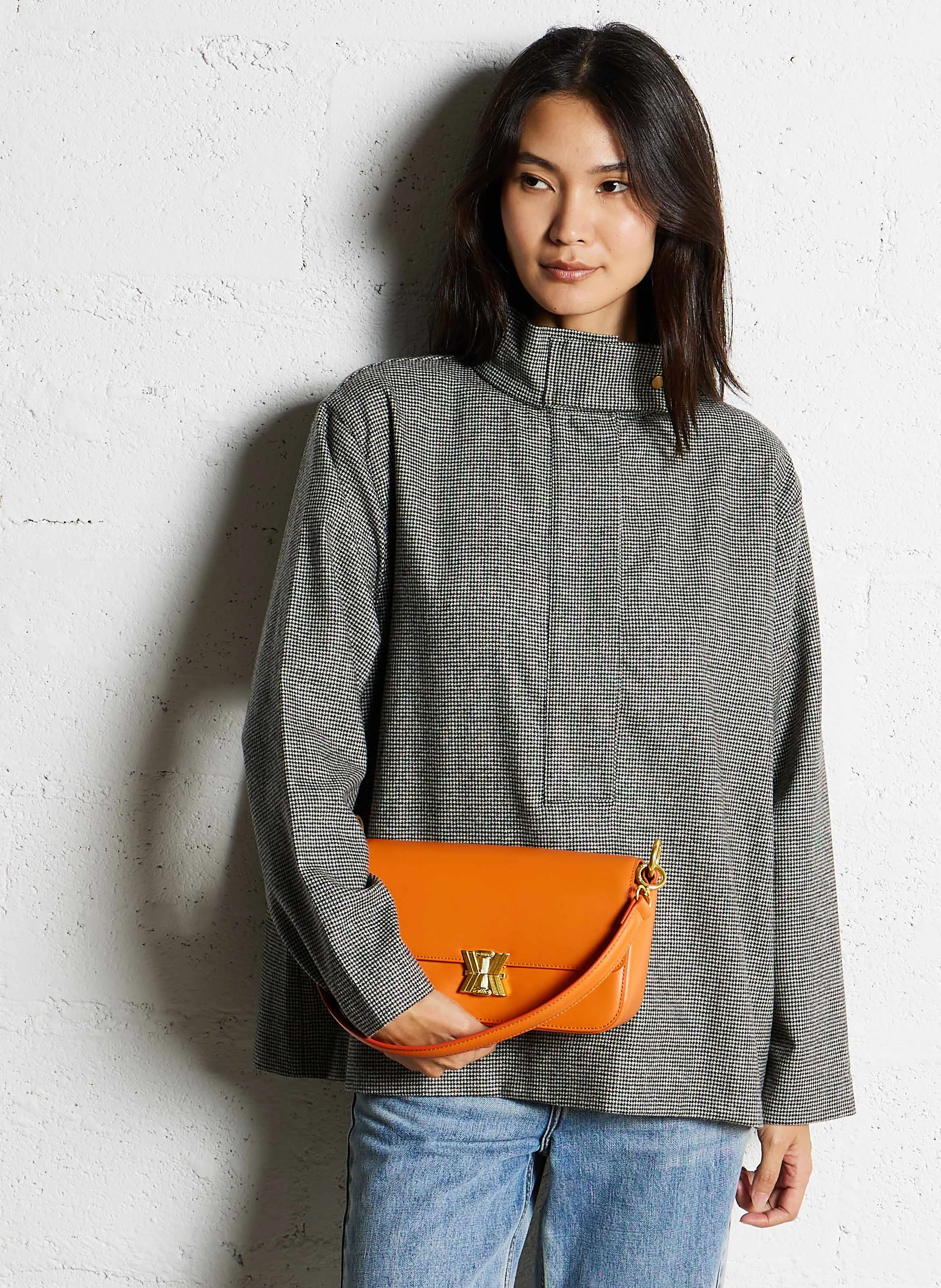 ALICE - Sac bandoulière en cuir | Orange