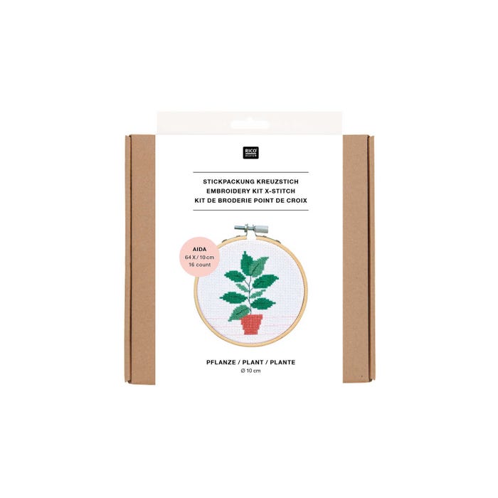 Rico Design-Borduurpakket mini kit plant