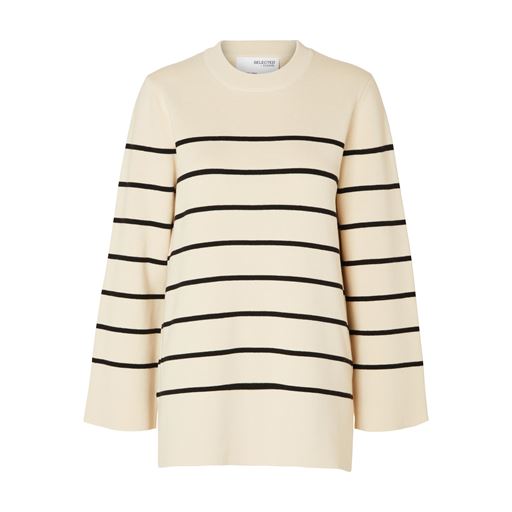 Selected Femme Liva Striktrøje, Birch, L