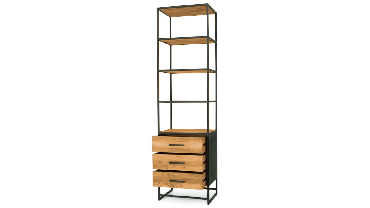 Boekenkast Felino B60 x D45 x H220 cm