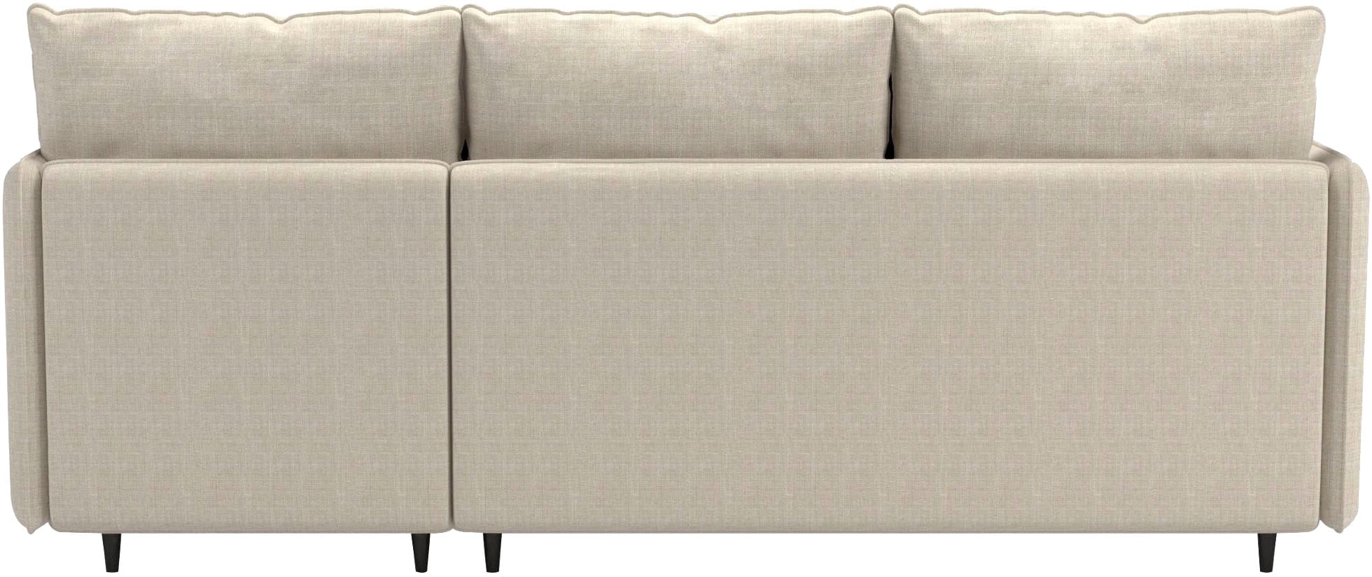 Dorel Home Ecksofa »LINDHUS, L-Form, verschiedene Stellvarianten, Schlaf-Liege« Modulsofa, Recamiere, grosser Bettkasten, Cord, Chenille