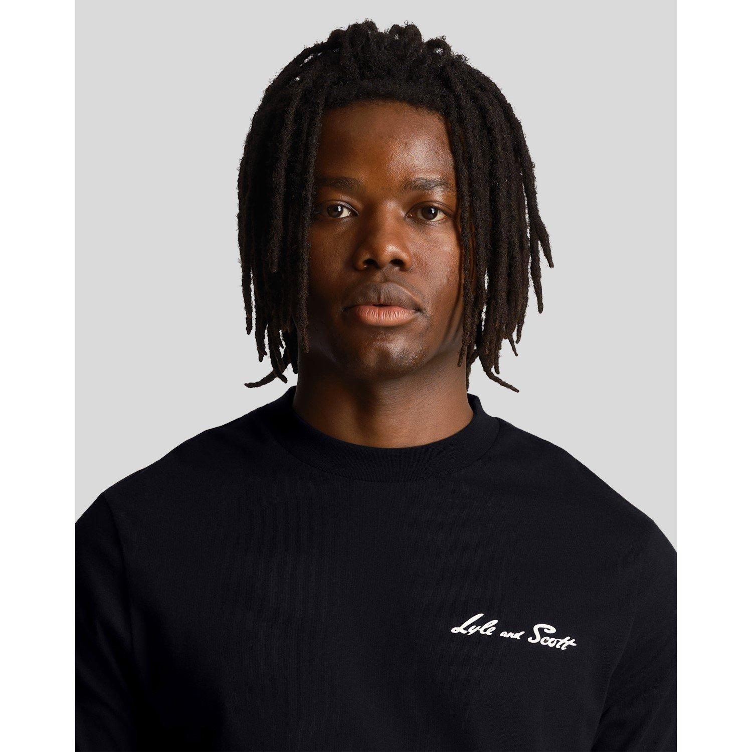 Lyle and Scott Emb Graph Tee Sn99