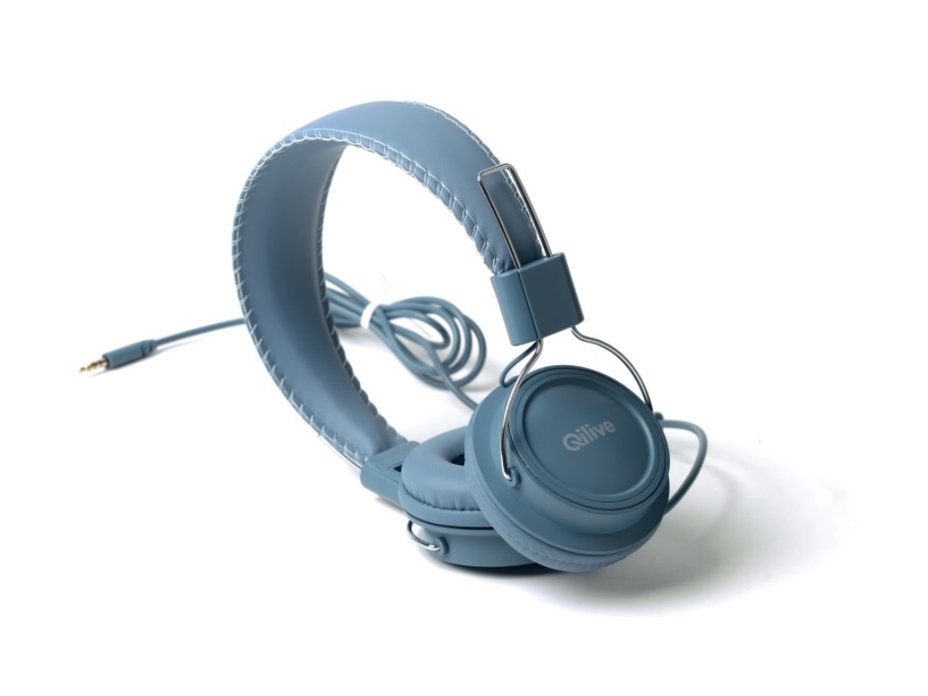 AUSCULTADORES COM FIO QILIVE 600106015 AZUL