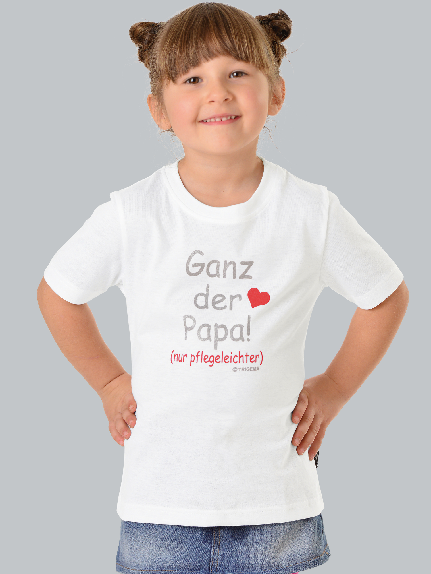T-Shirt Papas Liebling Weiss