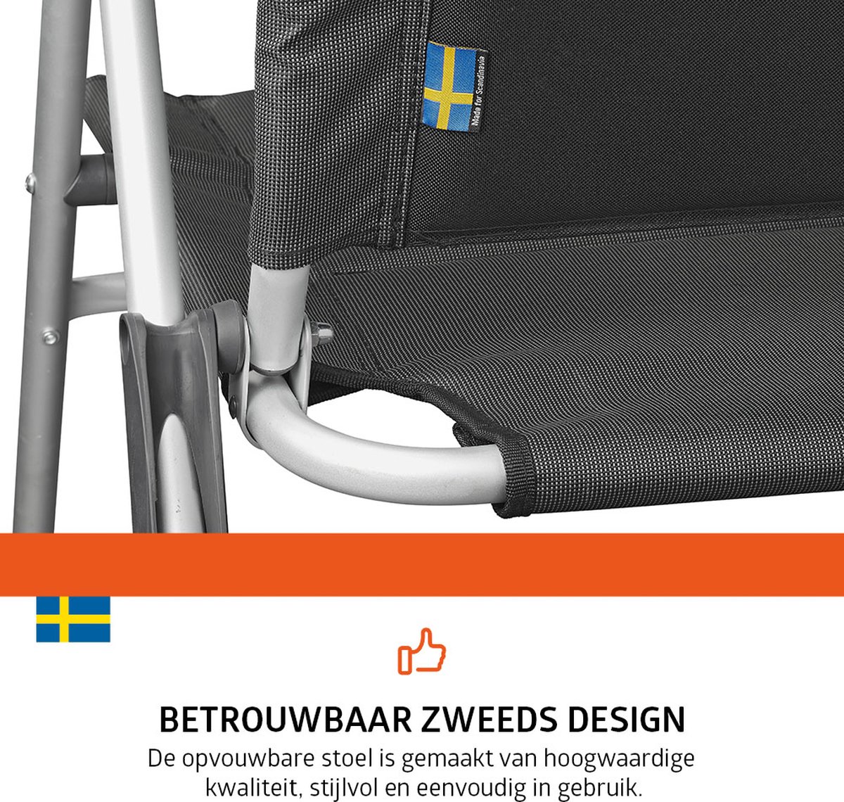 Campout Regent set van 2 standenstoelen - Grey