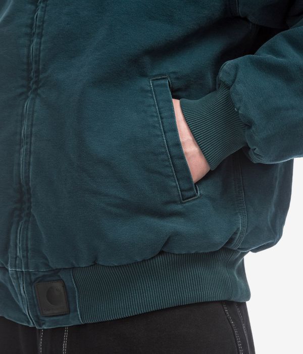 Carhartt WIP OG Santa Fe Organic Dearborn Jacke (deep lagoon black stone canvas)