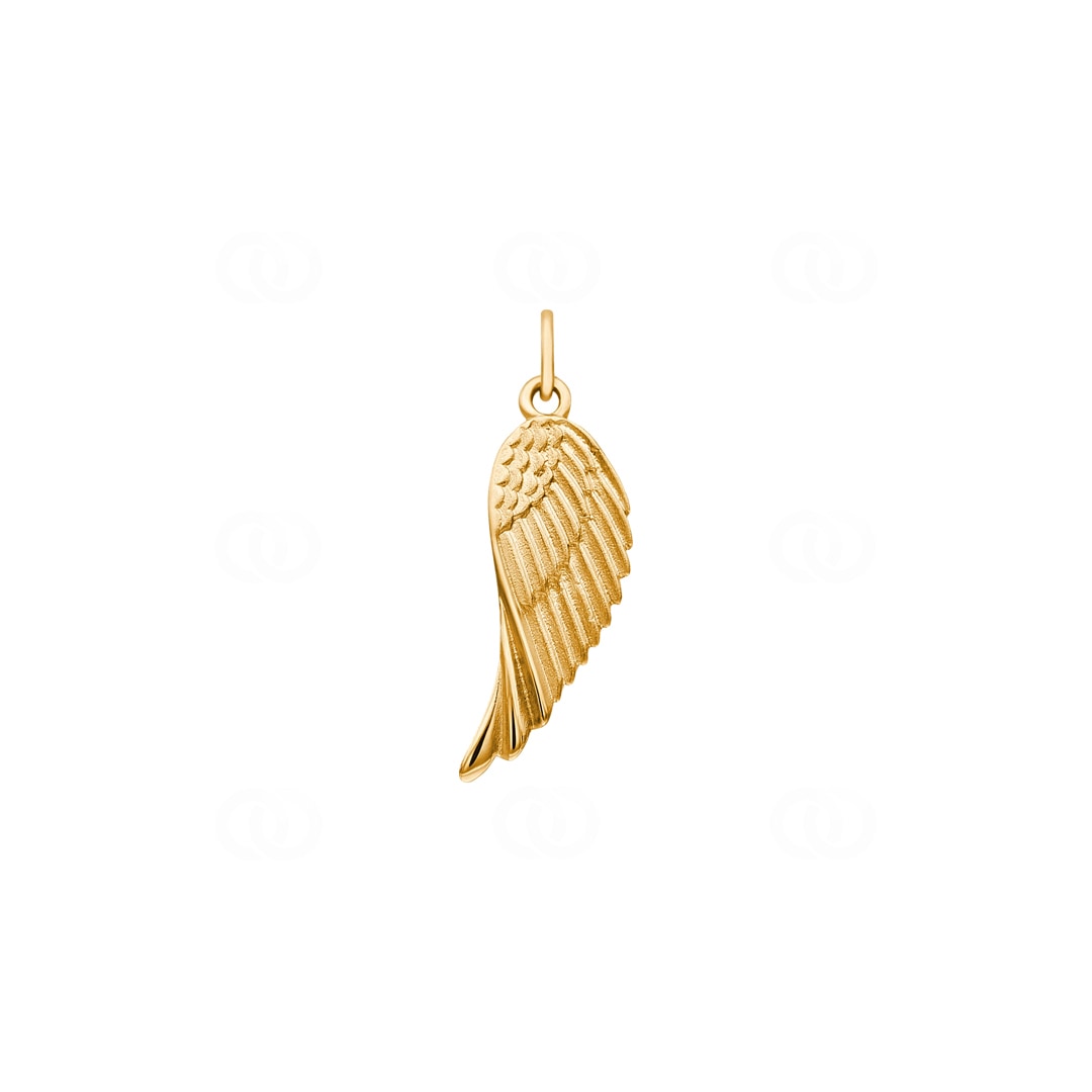 Anhänger 750/18 K Gelbgold Engelsflügel