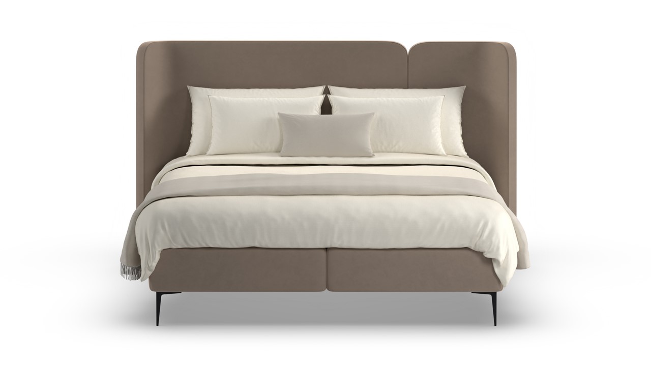 Boxspring Mesa met Kårlsson Excellence matras - Soft suede liver