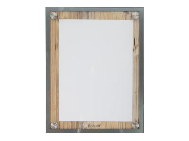 Securit® 1xA4 GLASS STAR informationsdisplay eg