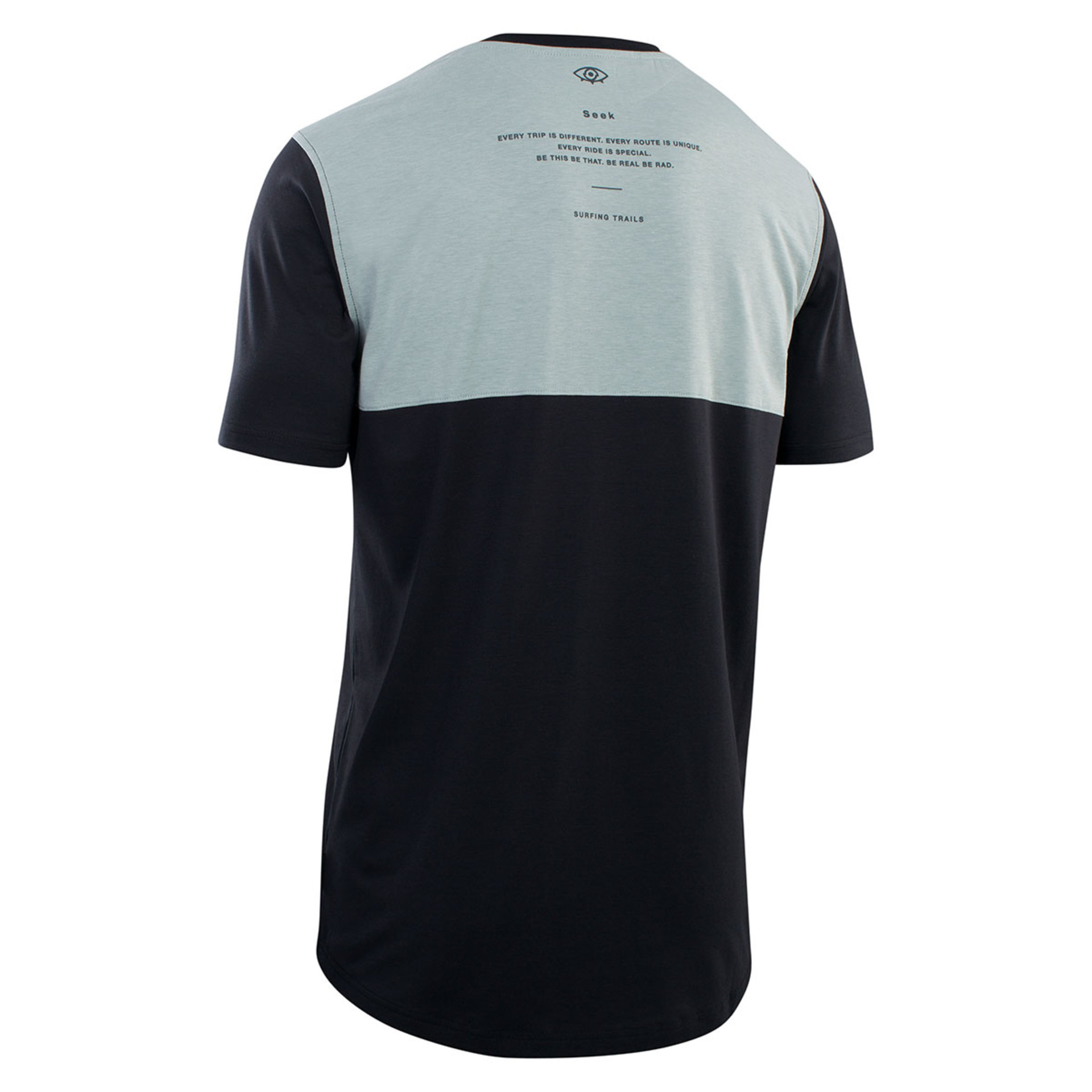 ION Seek Amp MTB Fietsshirt Korte Mouwen Zwart Heren