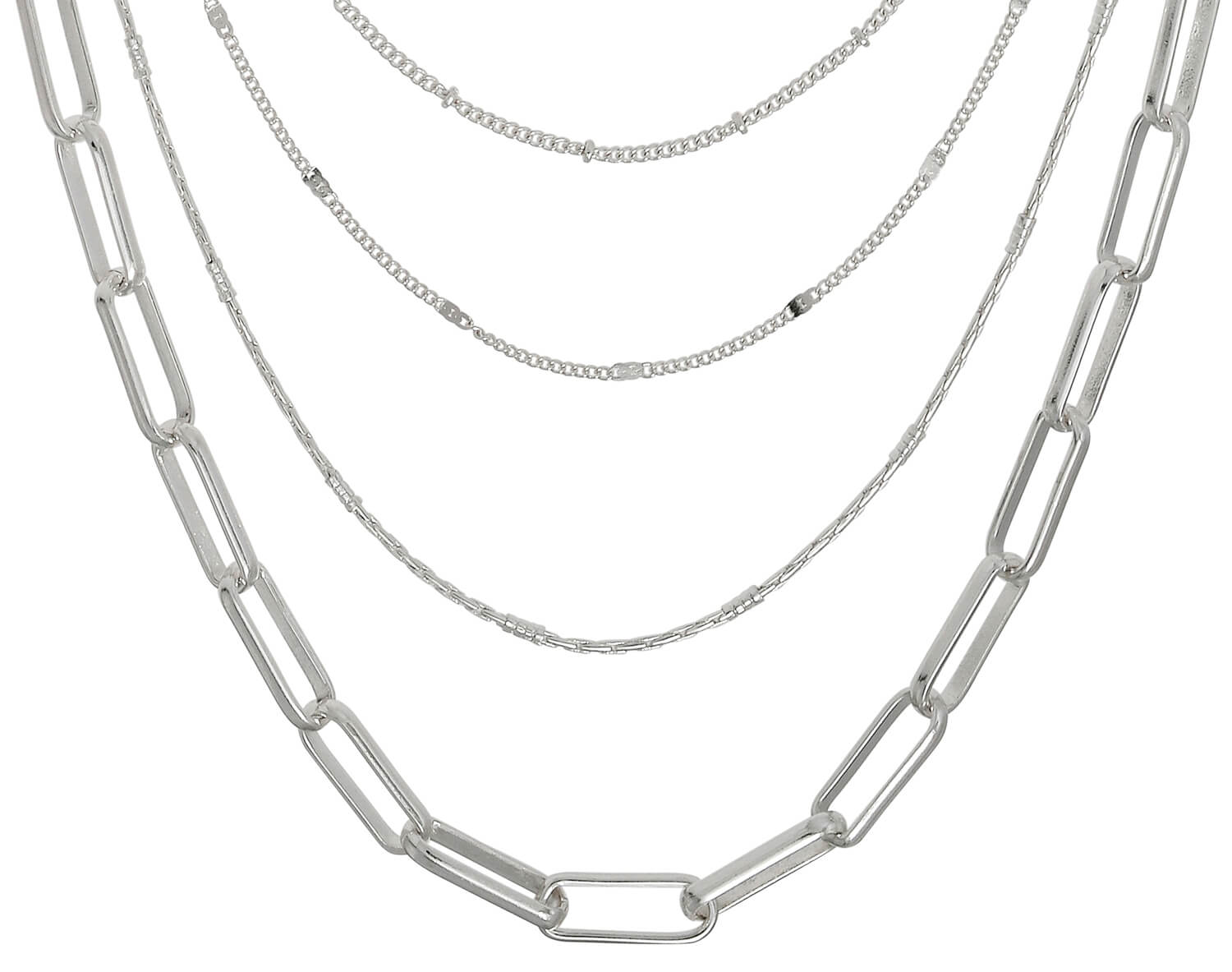Layering Kette - Bold Silver