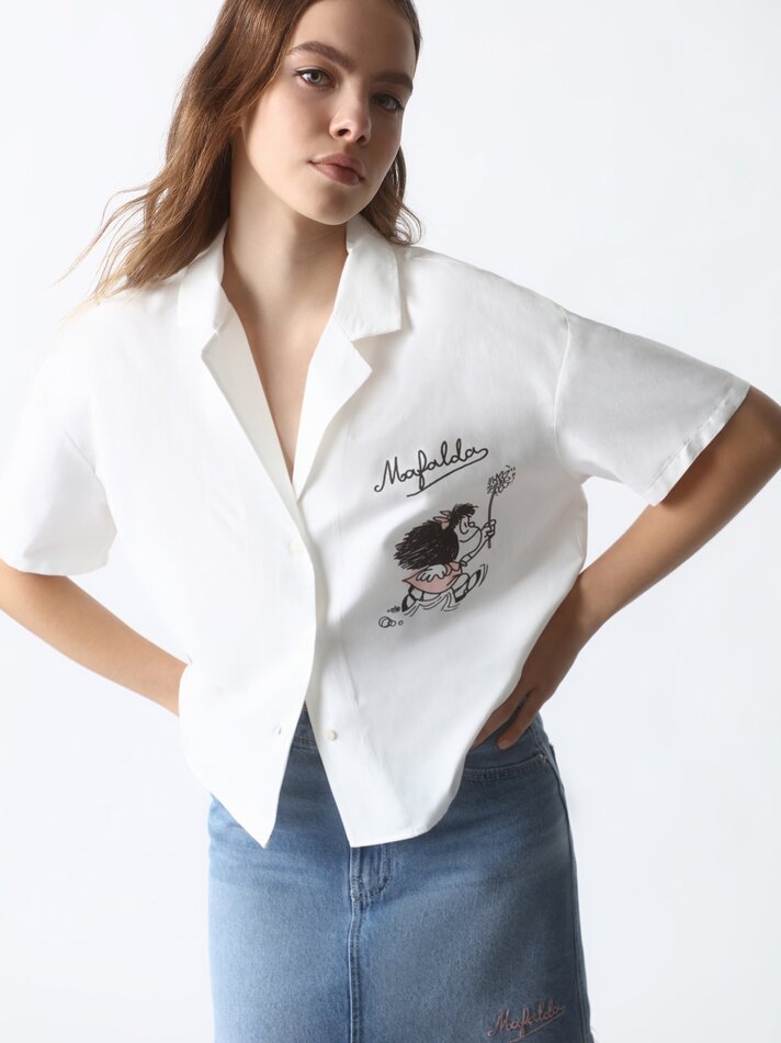 Camisa Mafalda - Branca