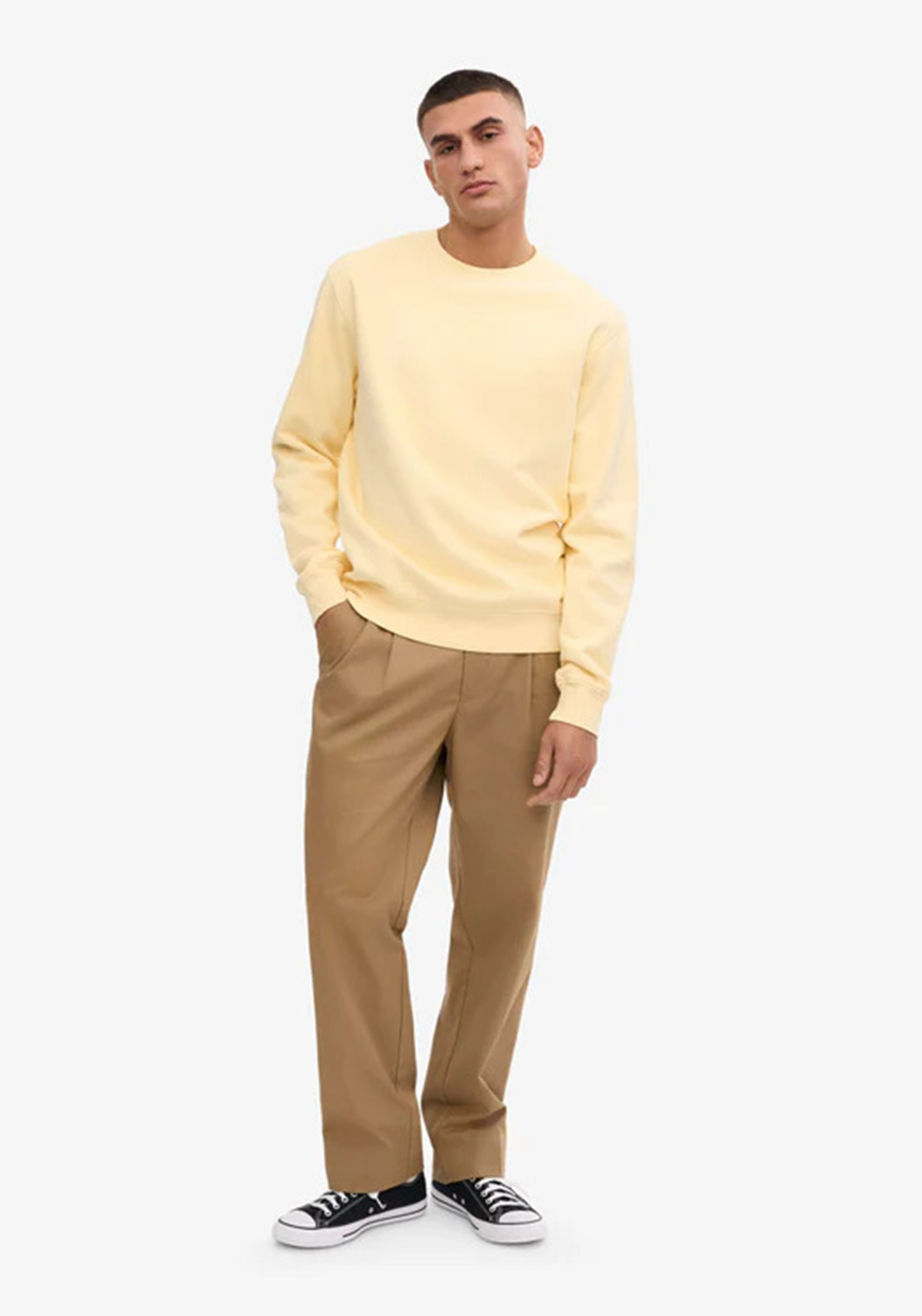 Colorful Standard Herren-Sweatshirt Soft Yellow