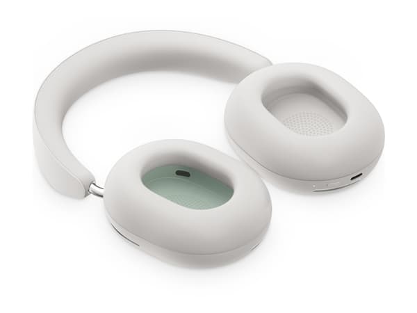 Sonos Ace - Hodetelefoner med mikrofon - full størrelse - Bluetooth - kablet, trådløs - aktiv støydemping - bløt hvitt