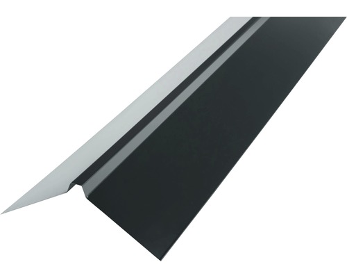 PRECIT rechte nok voor trapeziumplaat, antracietgrijs RAL 7016, 1000 mm x 95 mm x 95 mm