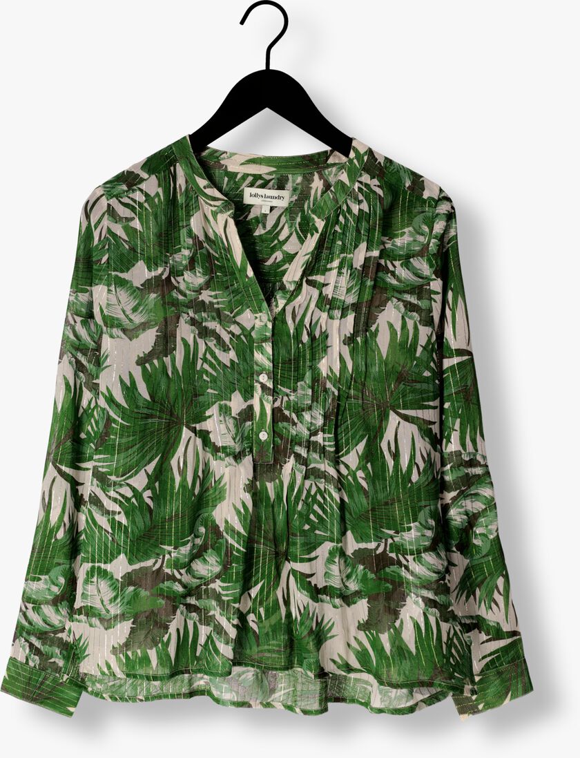 LOLLYS LAUNDRY groene lollys laundry blouse helenall shirt ls
