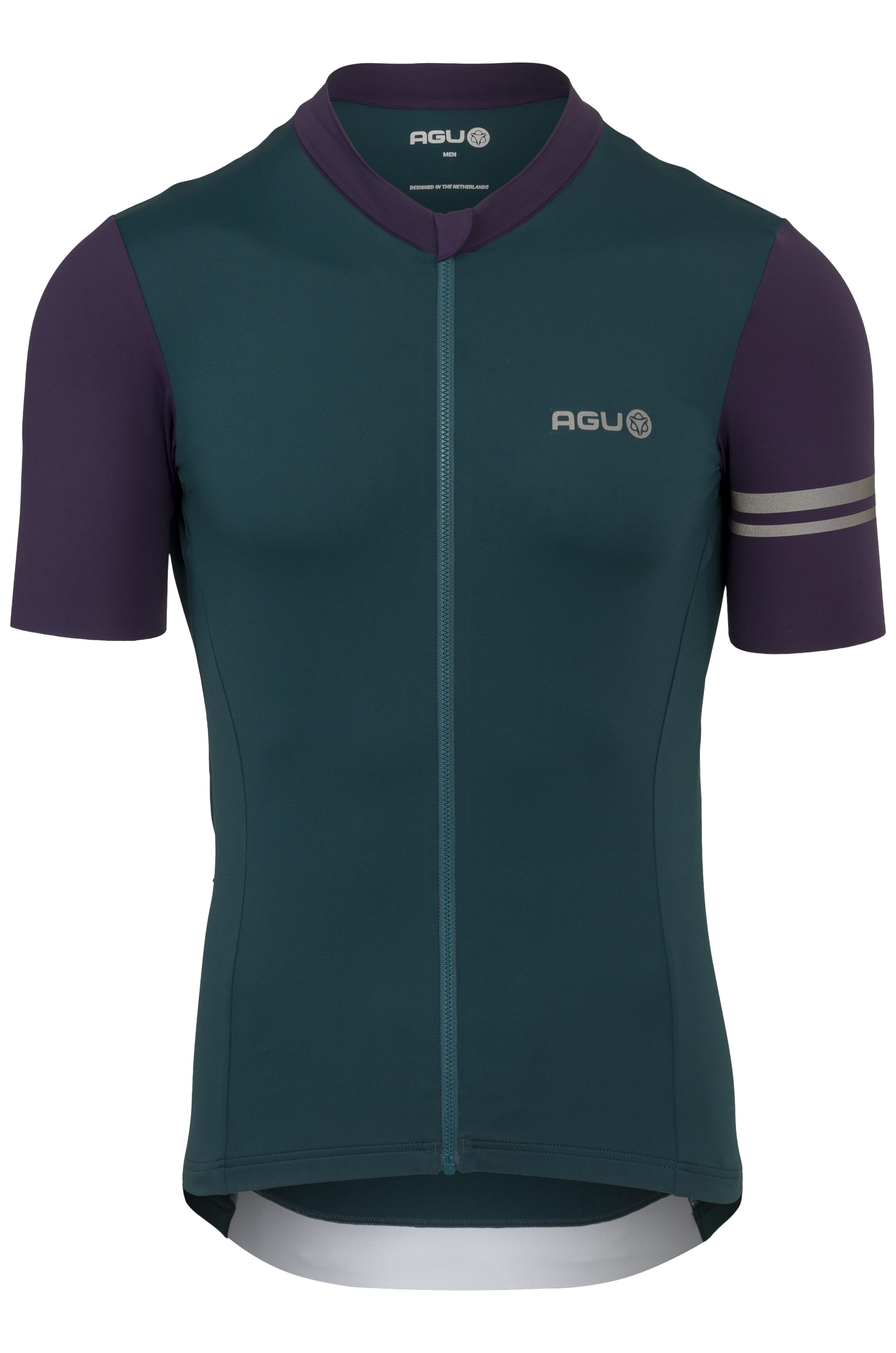 AGU Performance Colorblock heren fietsshirt - Deep Sea Green