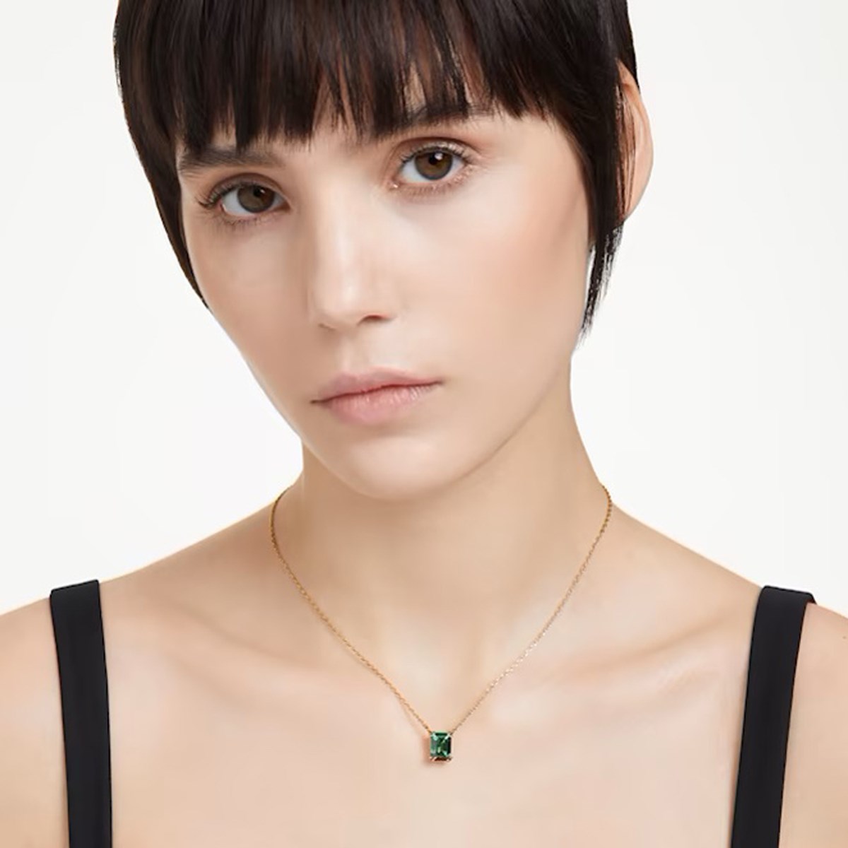 Pendentif Swarovski Matrix rectangle vert