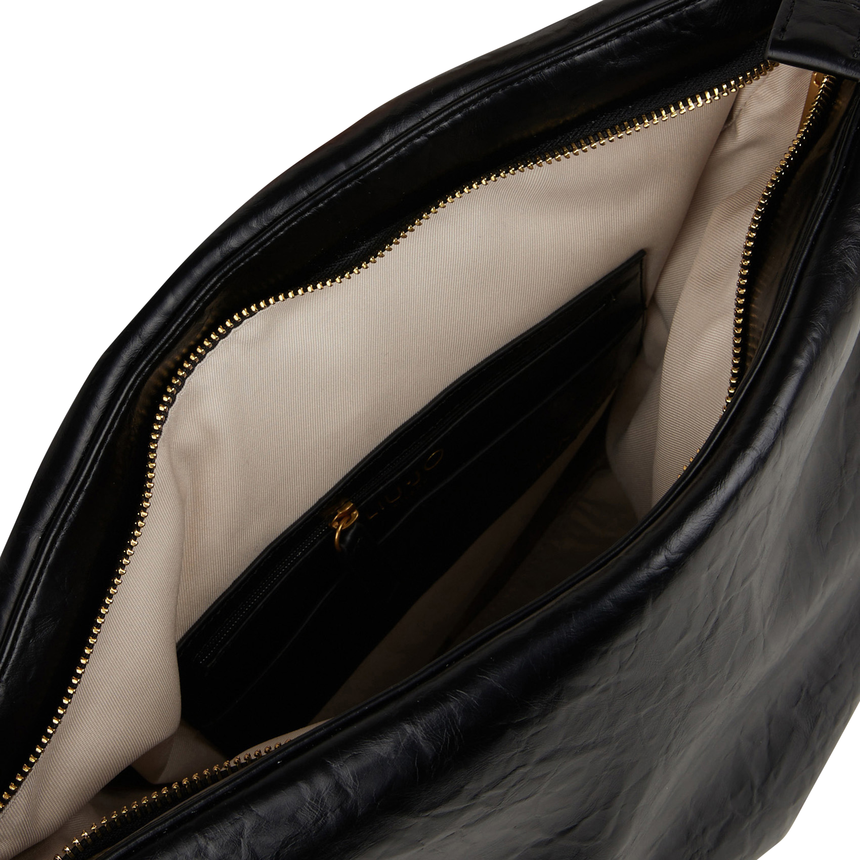 Sac à main effet cuir | Noir