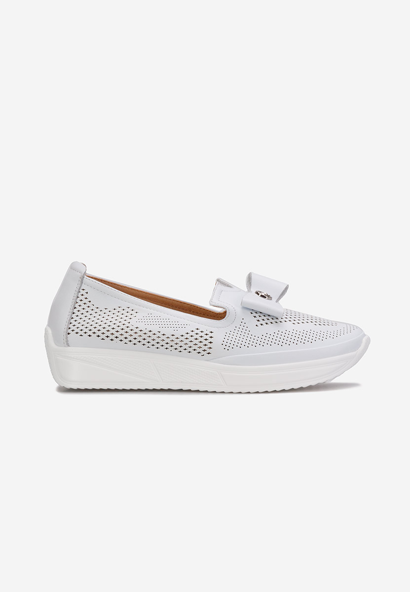 Mocassins femme blancs Cinthya