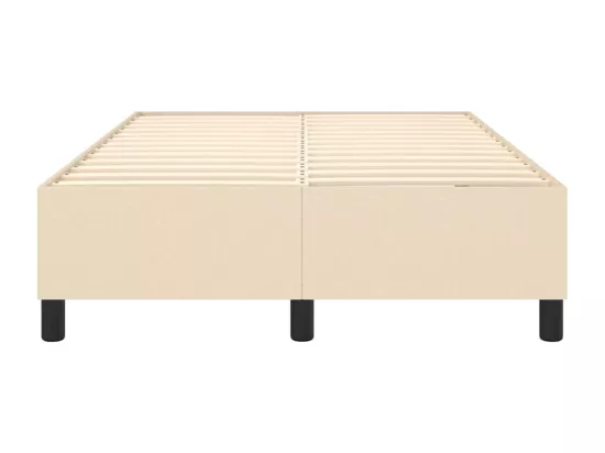 Sommier à lattes de lit Crème 120x200 cm Tissu